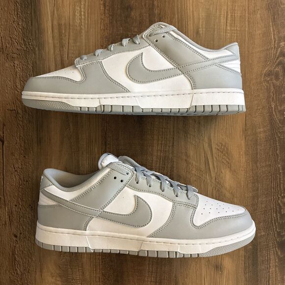 Nike Dunk Low Retro White Light Smoke Grey Men Size 13 Sneakers HF5441-105 main image 6